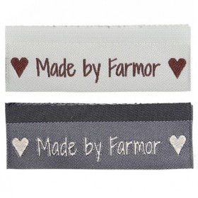 10 Labels - Made by Farmor - 5 cm