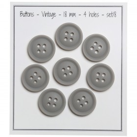Vintage Knapper - Grey - Flere Størrelser
