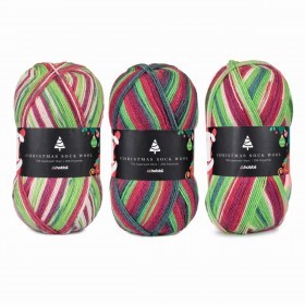 Christmas Sock Wool Collection, 3x100 g (Limited Edition)
