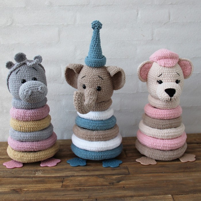 Stacking Animals Happy Patterns Hobbii