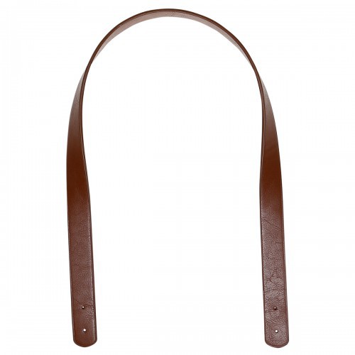 Go Handmade - Asa para bolso bandolera con sujección de remaches - 80 cm x 25 mm - Brun