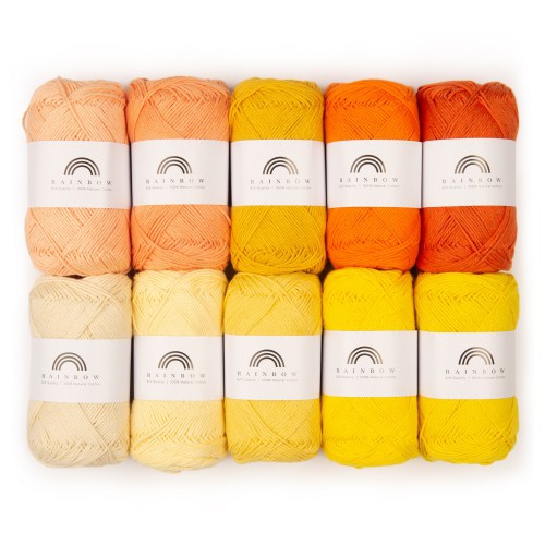 Hobbii - Rainbow Cotton 8/4 Color Pack (1-8) - Color Bag (01)