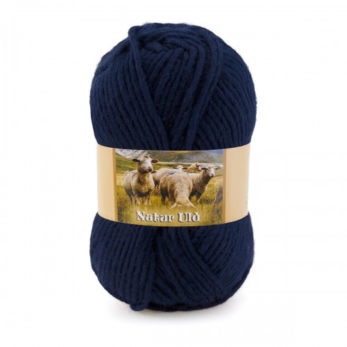 Hjertegarn - Natur Uld - Navy Blue (0990)