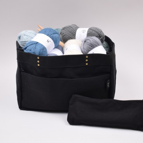 Stuff - Duża torba do przechowywania z saszetką - Black