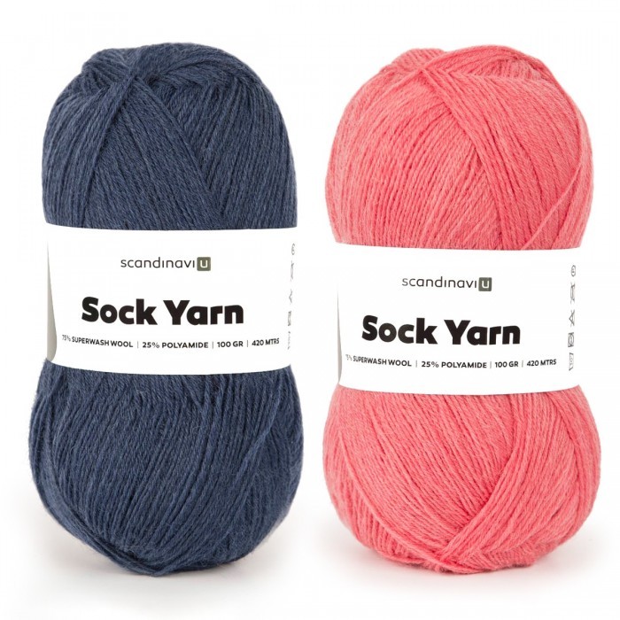 Download Sock Yarn Solid 100 g | Yarn | ScandinaviU | Color - Hobbii.com