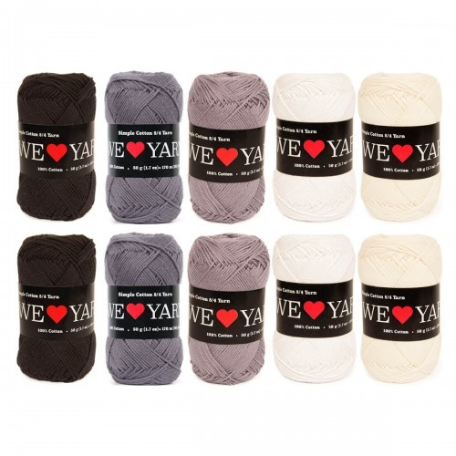 We Love Yarn - 8/4 Cotton Color Pack 02 - Mix Bag 1