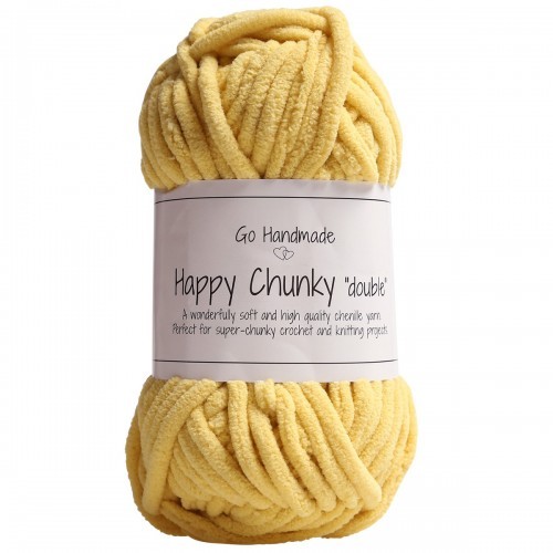 Go Handmade - Happy Chunky Double - 50g - Yellow (17877)