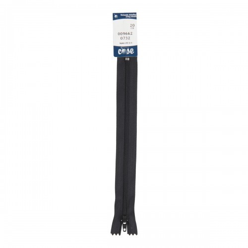 Rits Spiral 4 mm - Zwart - 20 cm