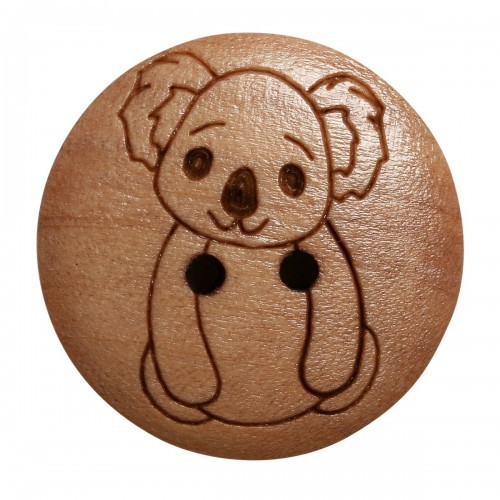 Go Handmade - Botones de animales - 17 mm - Koala