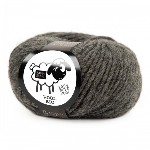 Happy Sheep - Wool Big - Dark Grey Melange (27)