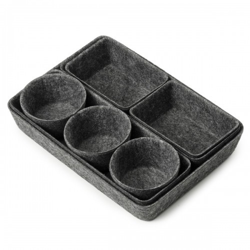 Hobbii - Organiser in vilt - Dark Grey