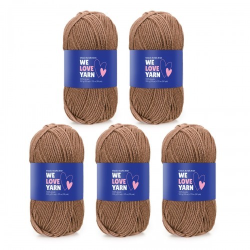 We Love Yarn - Classic Acrylic Aran Color Pack - Walnut (29)